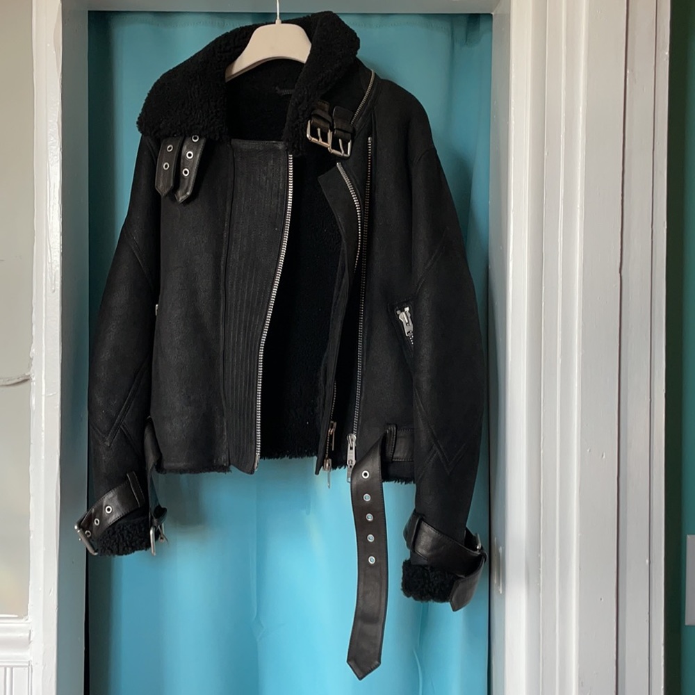 Allsaints Howell Shearling Jacket - Picture 12 of 16